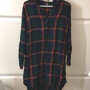 Plaid Shirt Dress